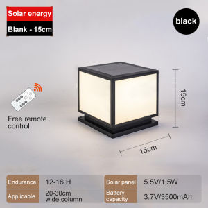 TONYS Solar Gate Pillar Light LED 4 colors Outdoor Lamp Waterproof IP67 Gate Wall Lights Heavy Duty Light Window pillar headlight Lamp Pagar Holder Outdoor Pillar Lights Automatic Remote control support COD
