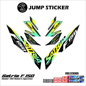 Stiker striping satria f 150 injeksi grafis variasi 012