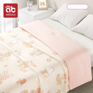 AIBEDILA Baby Summer Quilt Newborn Cover Blanket Double Sided Fabric Skin Friendly Children Summer Air Cool Feeling Quilt Smooth Comfortable Breathable  9M 3T