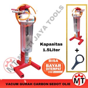 Alat Gurah Carbon Vacum Sedot Olie Tab Oli Motor Mobil Model Kran Dengan Stand