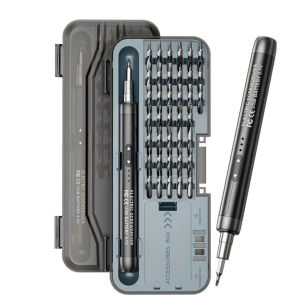 Screwdriver Rechargeable Cordless Electric Screwdriver Set With 38 Precision Heads For Power Tool Kit