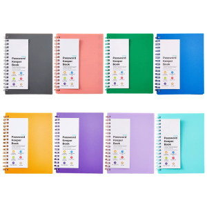 A6 Password Keeper Book Diary Writing Pad Spirals Notebook Journal Notebook Password Book Office School Supplies