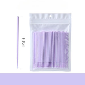 ก้านทำความสะอาดผ้าฝ้ายนาโน 100pcsเครื่องสำอางค์ Swabsเครื่องสำอางค์ Swabsขนตาผ้าฝ้ายความงาม Swabs