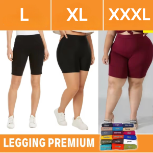 celana SHORT legging paha/lejing bahan licin