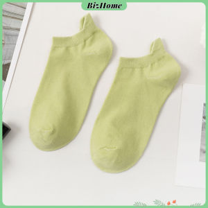 BizHome ถุงเท้าผู้หญิงผ้าฝ้าย ถุงเท้าซ่อนซับเหงื่อ กระชับแน่นไม่หลุดง่าย Boat socks