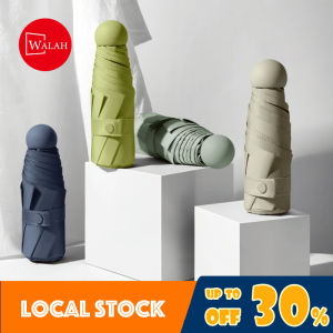 Mini Ultra Small Five-Fold Pocket UV Umbrella Sunny and Rainy Foldable Umbrella Ultra-Light Sun Protection UPF
