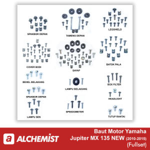 Baut Yamaha Jupiter MX 135 New Fullset / Baud Yamaha Jupiter MX 135 New Satu Set