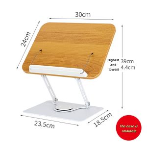 Multi-role Laptop Stand 360Rotation Adjustable Book Stand for Reading Tablet Drawing Stand