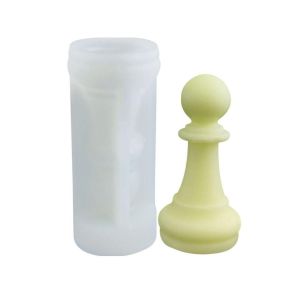 【New Arrivals】 SEPTEMBER Chess Piece Mold 6 Styles Easy Demold 3D Creative Candle Handmake Silicone Crafts Making