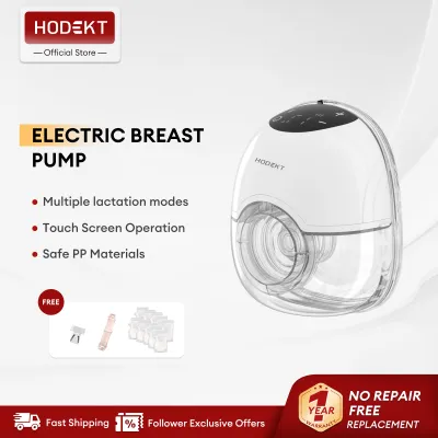 HODEKT Wearable Electric Breast Pump 180ml Hands-Free 12 Suction Levels Safe PP Material Portable