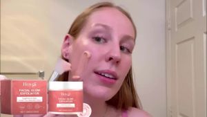💪 Strong & DurableHoygi Facial Exfoliating Scrub Cleansing Skin Refreshing Not Tightening Oil Control Gentle Care Scrub