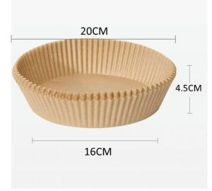 [SG Ready stock]50 PCS Air Fryer Paper Air Fryer Disposable Paper Liner Round Kitchen Non-Stick Baking空气炸锅纸托
