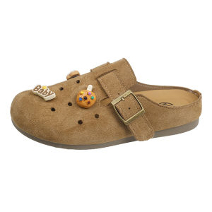 [Free Shipping] Unique Retro Toe-Cap Slippers Versatile For Any Outfit 2026 Spring New Collection Thick-Soled Cute Spring/Summer Clogs