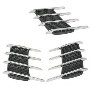 Bộ 2 mang cá loại lớn 4T trang trí 2 bên sườn xe hơi ô tô mô phỏng cửa gió chống va đập - chống xước xe