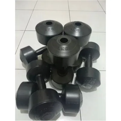 BARBEL/DUMBELL ukuran 5KG KOSONGAN TANPA ISI