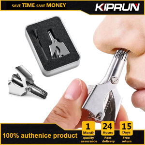 KIPRUN Nose Trimmer for Men/Women Stainless Steel Manual Trimmer for Nose Razor Shaver Washable Nose Ear Hair Trimmer (with box)