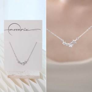 Moonrix S925 Sterling Silver Elodie Dainty Star Necklace