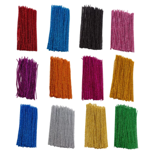 Colorful Pipe Cleaners Furry Stem Twisted Rod Plush Bar Iron Wire DIY Handcraft Twisting Bar Hair Clip Decorations