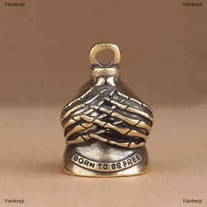 [COD] Yaokeqi Guardian Bell Motorcycle Bell For Bikers Women Men W Hanger Biker Bell For Riders Good Luck Riding Bell Spirit Bell Moto