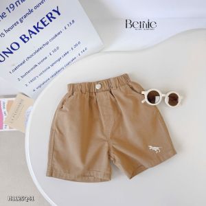 Quần kaki quần short đùi thêu họa tiết khủng long Dino cho bé trai size 9 tới 28kg BERNIE H1125Q41