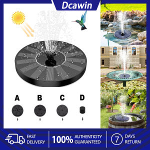 Dcawin Solar Water Fountain Pump Water Floating Fountain for Pond Garden Patio Decor Lawn Home Decoration
