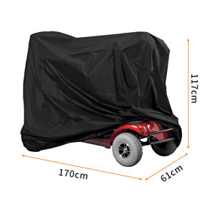 Golf Cart Dust Cover 210D Oxford Cloth EMC Golf Cart Cover 4 Wheels E-bike E-trike Waterproof Cover