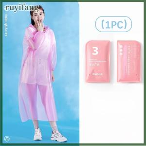 ruyifang Portable Thickened Raincoat Travel Outdoor Rainwear Waterproof Women And Men Disposable Camping Rain Cover Travel Supplies
