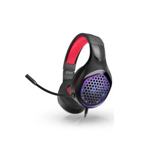 xMOWi R1 RGB Lighting Wired Gaming Headset 200mm Cable Length Adjustable Omnidirectional Volume and Microphone