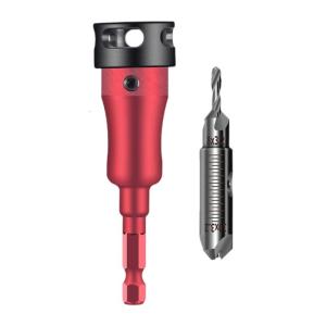 Reversible 8mm 10mm Countersink Drill Tool Kit with Convertible Chamfer Attachment and Precisions Depth Control