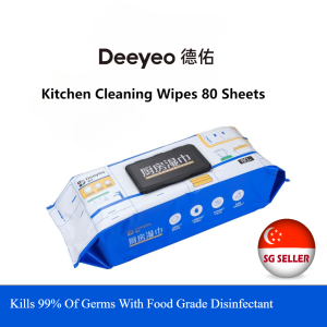 Deeyeo High Quality Kitchen Stains  remove Wipes 80 pieces kitchen wipes for cleaning reusable kitchen wipes disposable