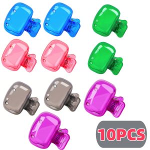 10PCS Travel Toothbrush Head Covers Toothbrush Protector Cap Brush Pod Case Protective Portable Plastic Clip for Household