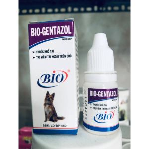 Bio Gentazol - Nhỏ tai viêm tai ngoài trên chó