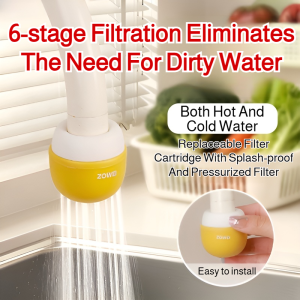 ตัวกรองก๊อกน้ำ ติดตั้งง่าย วัสดุพีพีเป็นมิตรกับสิ่งแวดล้อม อุปกรณ์ทําน้ำให้บริสุทธิ์