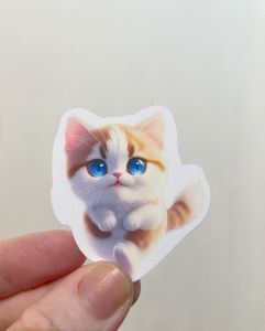 Large Cat Stickers in paper sticker - 20pcs. Lumie Feline Friends