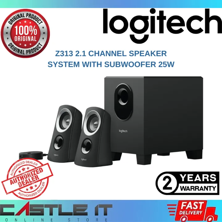 Logitech Z313 2.1 Speaker System with Subwoofer 25W