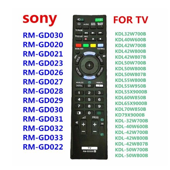 SONY remot control RM-GD030 RM-ED047 For SONY Smart TV Remote