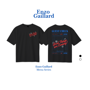 Enzo Gaillard เสื้อยืด ทรงปกติ รุ่น Menu Series