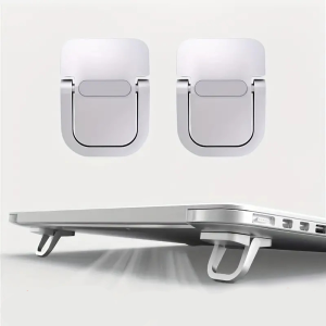 2PCS Mini Foldable Laptop Stand Computer Keyboard Holder Self-Adhesive Invisible Keyboard Riser