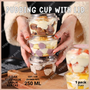 (ESQ)Korean Dessert Box Mango Chessecake Mika Round 250ml + Lid / RF-581