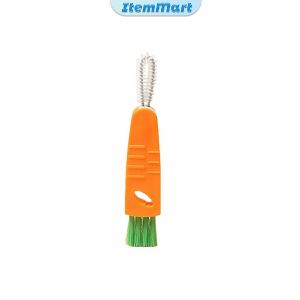 ItemMart Multifunctional Cup Lid Cleaning Brush Cup Cover Lid Cleaner Mini Cute Carrot Cleaning Brush
