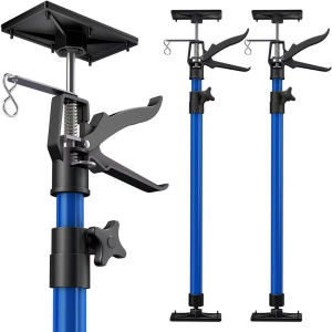 【Local inventory】【2PC】Telescopic Steel Hand Jack Support Rod Generic Steel Support Rod Cabinet Board Lifting Support Rod Adjustable Hand Work Bracket
