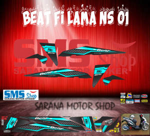striping stiker motor variasi honda beat fi lama ns 01