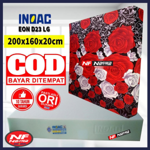 alas tidur  kasur busa inoac premium garansi 10 tahun ukuran 200x160 x 20 cm n0.2 anti kempes tahan lama /kasur busa inoac no 2 garansi 10 tahun tebal 20 cm gratis bantal memory