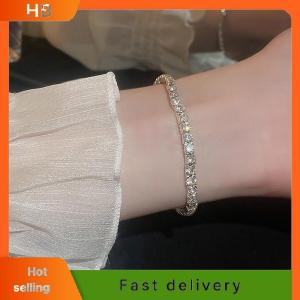 HB Fashion Charm Zircon Tennis Bracelet Elastic Chain Bracelet Crystal Adjustable Chain Bracelet Women Jewelry