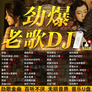【现货2024新款】经典纯老歌DJ嗨曲音乐U盘8090国粤语dj重低音串烧歌词视频高音质