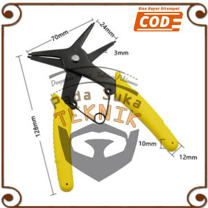 2 in 1 Snap Ring Plier 4 Way Circlip Pliers Alat pasang ring Rivet / Dudukan Bor meja 10-40mm