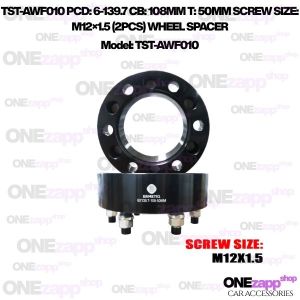 WHEEL SPACER TST-AWF010 PCD: 6-139.7 CB: 108MM T: 50MM SCREW SIZE: M12×1.5 (2PCS)