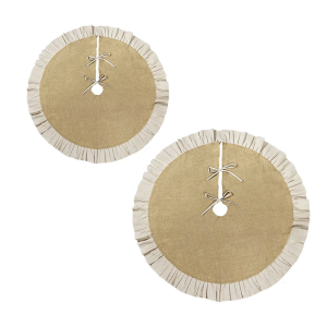 Vải bố tự nhiên Thảm Cây chân Thảm trang trí ngày lễ hoàn hảo cho tiệc giáng sinh trong nhà