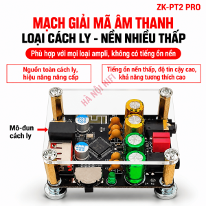 ZK PT2 mạch giải mã bluetooth 5.1 hỗ trợ MP3 WMA WAV APE FLAC app đổi tên tiện lợi