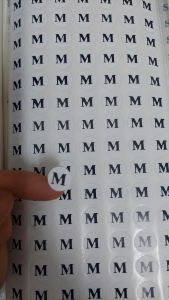 Tem dán size quần áo 70 miếng dán size quần áoTem dán size trònDECAL SIZE